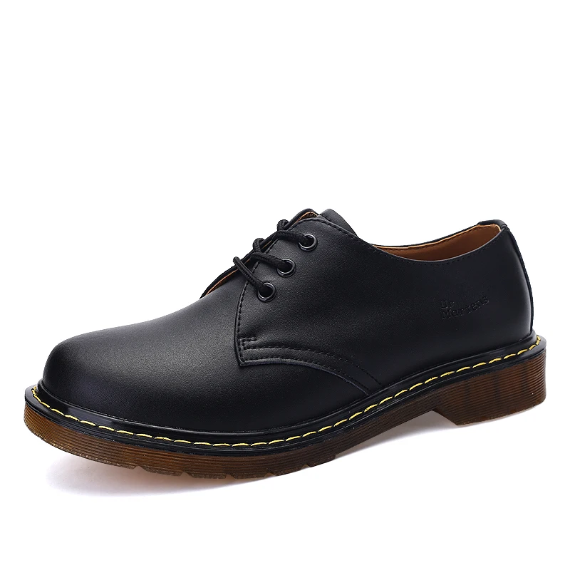 

Men's Shoes Oxford Casual Shoes Leather Moccasins Unisex Ankle Boots Men Shoes Fashion British Martens Boots Rubber Botas Hombre