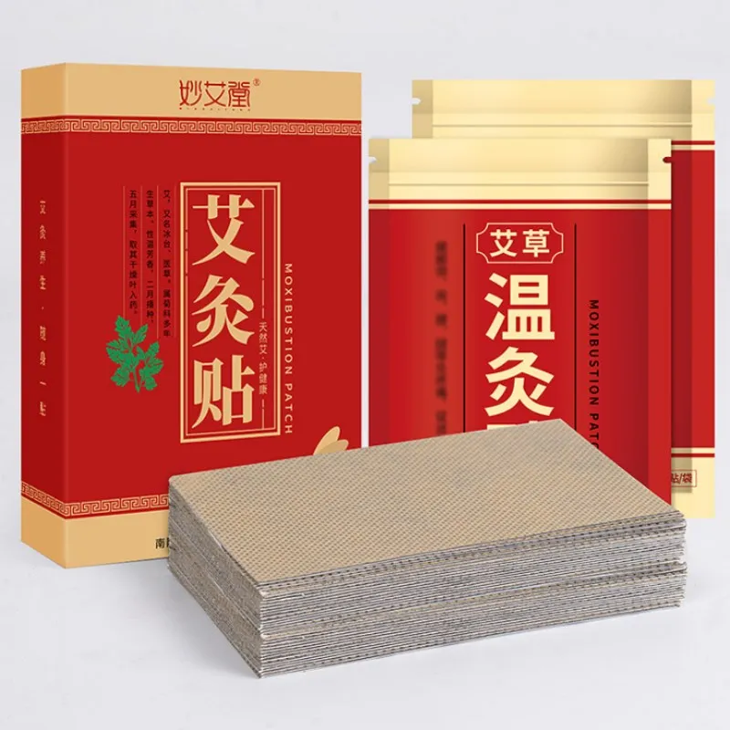 

40Pcs Warm Moxibustion Plaster Patches Wormwood Chinese Herbal Medicine Paste Shoulder Neck Back Waist Pain Relieve Health Care
