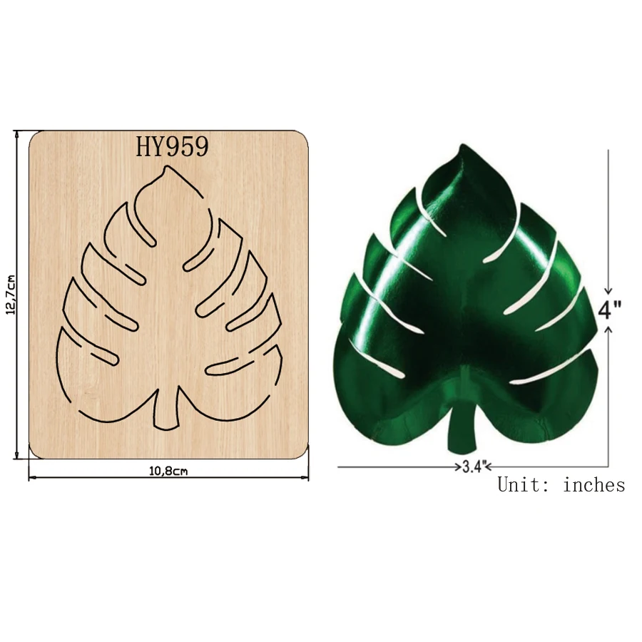 

Green leaf cutting dies 2019 die cut &wooden dies Suitable for common die cutting machines on the market