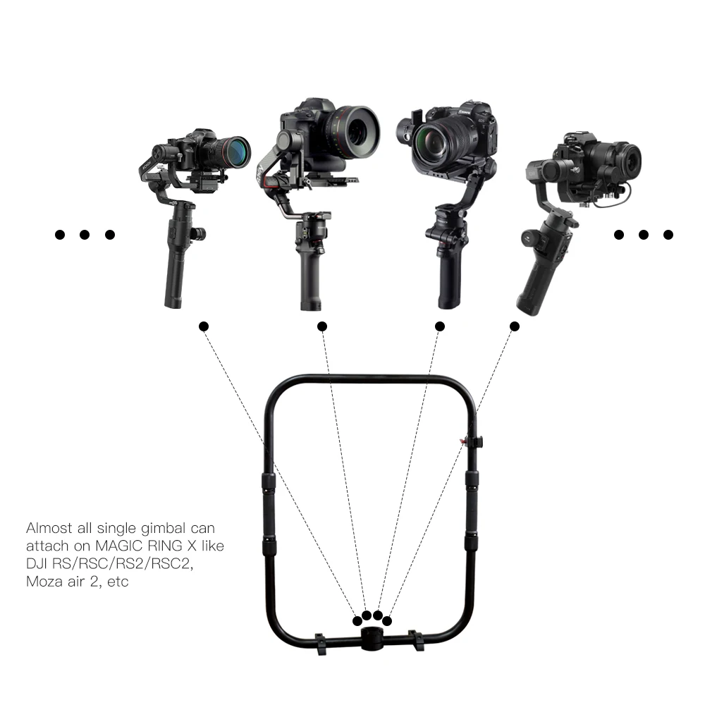Волшебное кольцо X ручное с адаптером для шестерни стабилизатора Gimbal DJI RONIN RS2 RSC2 S