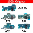 10 шт. док-разъем USB зарядное устройство порт для зарядки гибкий кабель микрофонная плата для Samsung Galaxy A12 A02 A52 A72 A32 4G A10s A20s