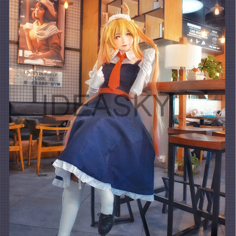 Женский костюм для косплея Tohru горничной из м/ф дракон |