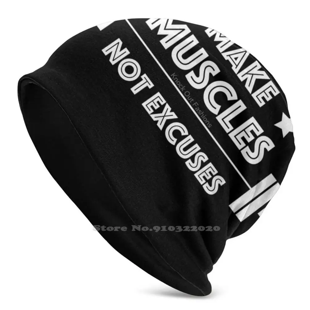 

Make Muscles Not Excuses New Autumn Winter Cap Skullies Beanies Workout Workout Gym Workout Fashion Workout Outfit Women