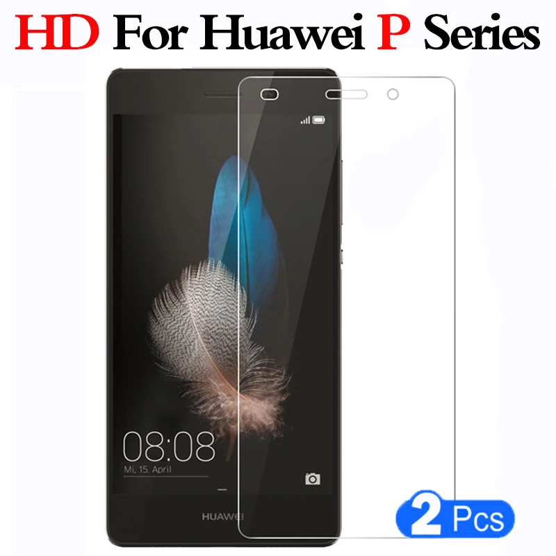 2 шт HD закаленное стекло для huawei p8 p9 p10 lite plus световая Защитная пленка экрана huawey