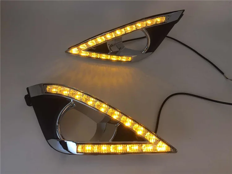 Дневные ходовые огни 2 шт. светодиодные лампы дневного света для Toyota Corolla 2013 2014 12 В