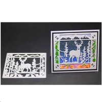 yinise metal cutting dies for scrapbooking stencils deer christmas diy paper album cards making embossing die cuts cutter mold