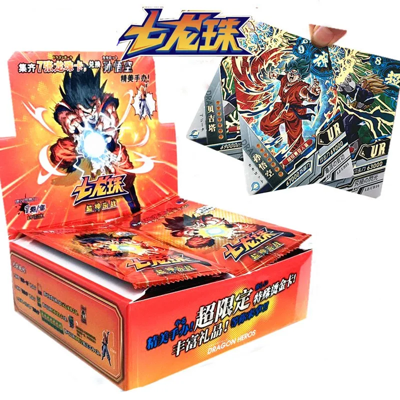 

2021 New Japanese Anime Dragon Heros Toy Christmas Super Sayayin Heros Z Trading Card Toys For Children