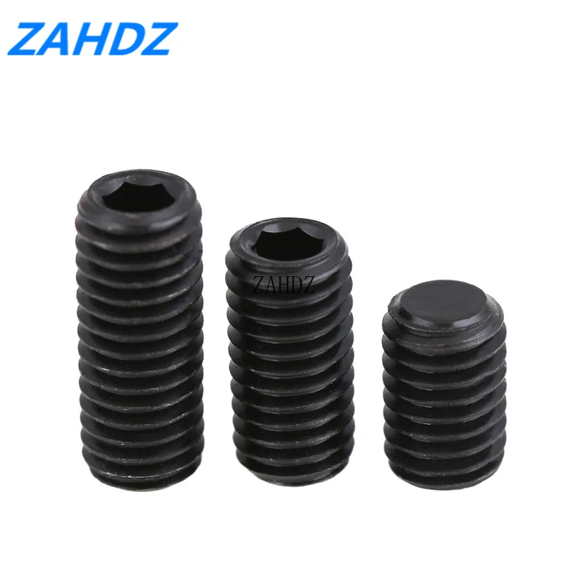 20 50 шт. Метрическая резьба из углеродистой стали винты с шестигранной плоской