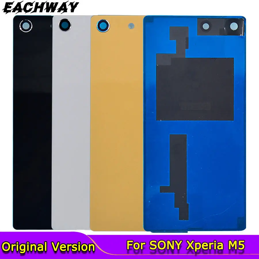 

Задняя крышка батарейного отсека 5,0 дюйма для SONY Xperia M5, корпус с NFC E5603, сменная Крышка батарейного отсека для SONY Xperia M5