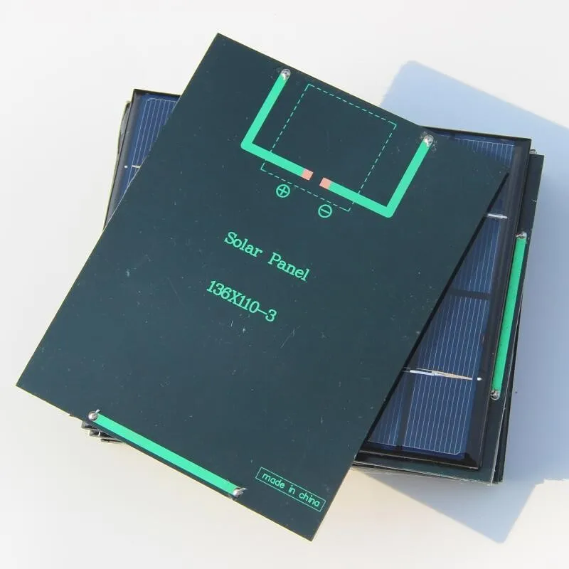 Мини 2 Вт 6 в солнечная батарея поликристаллическая панель солнечный модуль DIY