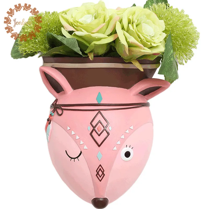 Креативный милый Декор для детской комнаты элегантная настенная ваза с ручной