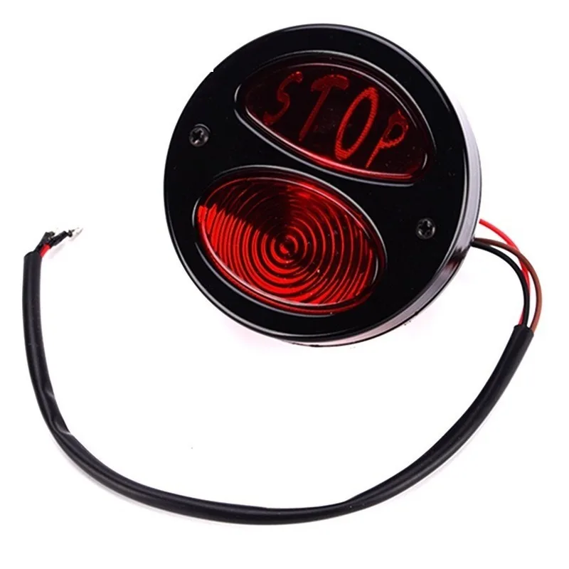 1 шт. DC12V Универсальный стоп-сигнал для мотоцикла стоп светильник Кафе Racer Duolamp