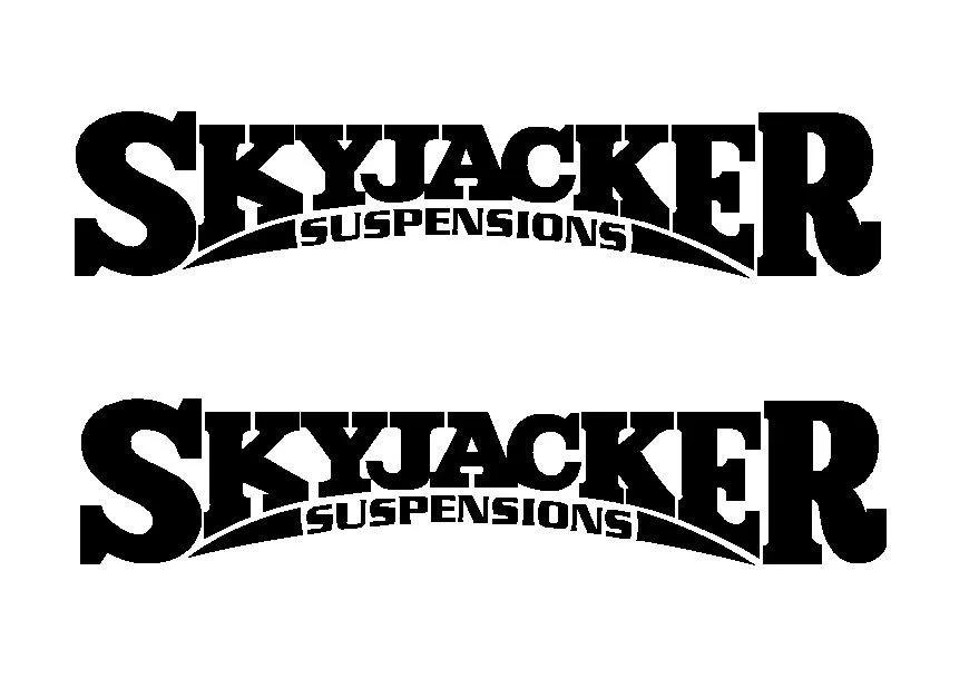 

For 2Pcs 2 Skyjacker Suspension Die Cut Vinyl Sticker Decal Car Styling