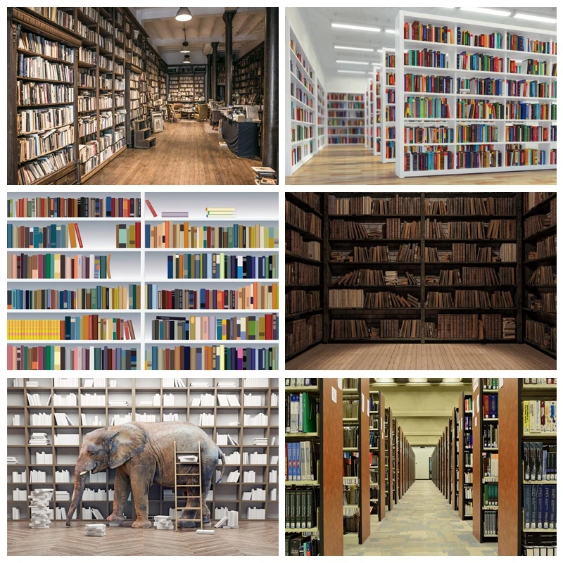 Laeacco внутренние фоны для фотосъемки с изображением библиотеки книжной полки КНИГ