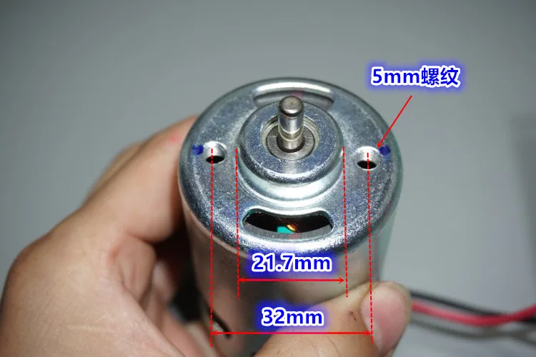 Длинный вал с двойным шариковым подшипником высокоскоростной двигатель