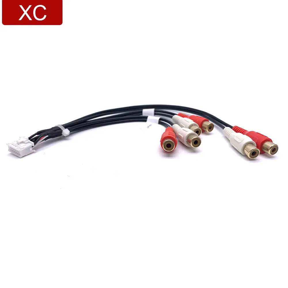 14 Pin 6 RCA для Kenwood CD выходной провод жгут сабвуфера кабель адаптер проводка