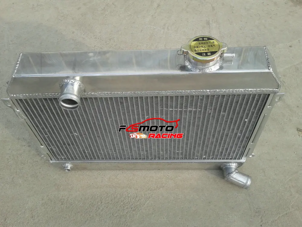 Алюминиевый радиатор + гоночный вентилятор для Datsun 510 521 620 пикап 1 6 л4 196-1973 69 70 71 72 73