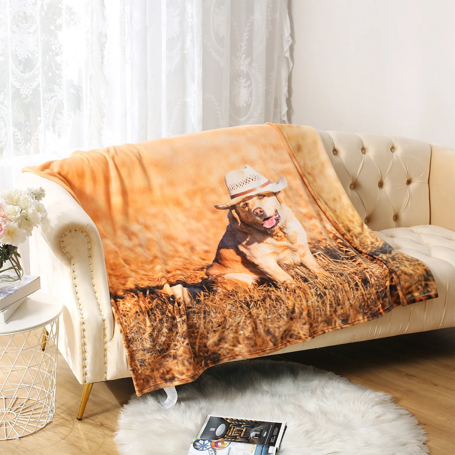 

Merrylife Light Thin Mechanical Wash flannel Blanket Animal Pattern Super Warm Soft Blankets Throw On Sofa/Bed/ Travel Patchwork
