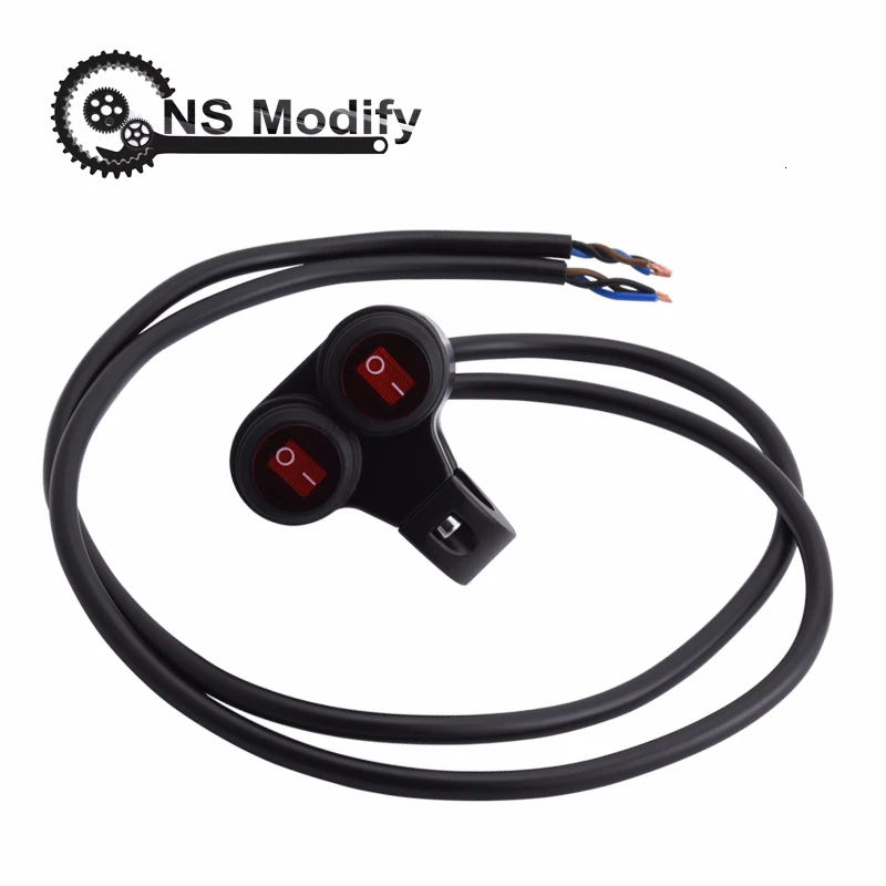 

NS Modify 7/8" Motorcycle Headlight Switches Handlebar Signal Fog Light Switch ON-OFF Button Scooter Waterproof 2-button Switch
