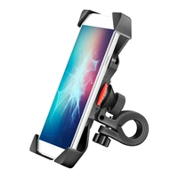 universal motorcycle bicycle mobile cellphone holder rotatable for 3 5 6 5 in phones handlebar clip stand mount bracket 2021