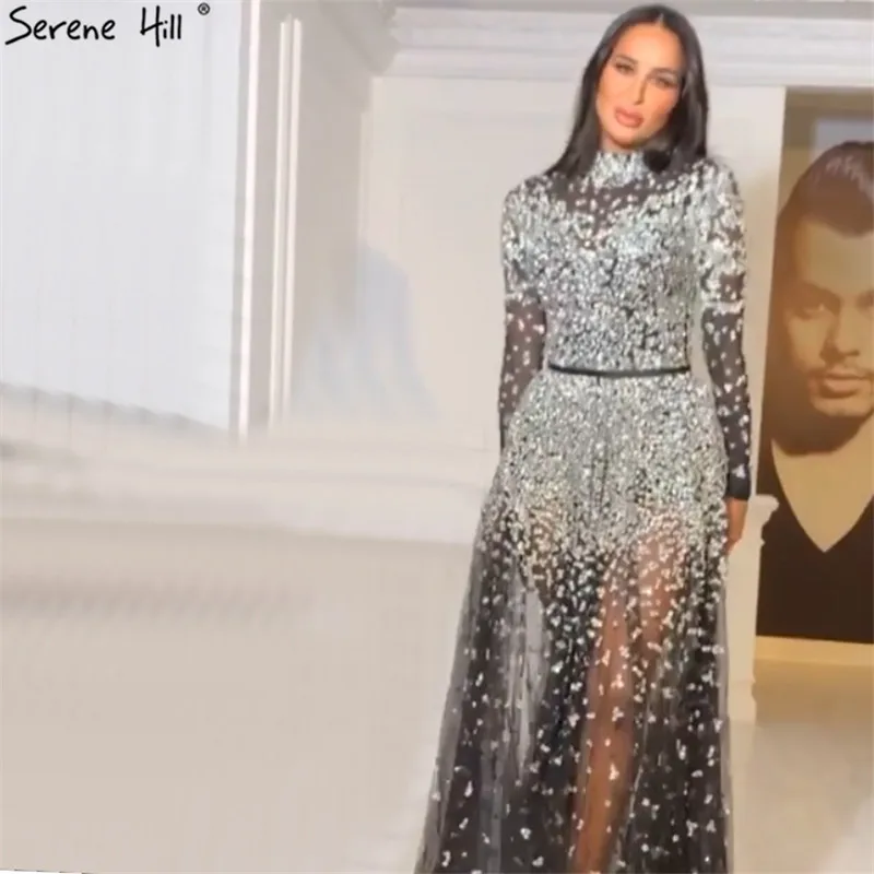 Черное платье трапеция дизайн с высокой горловиной платья для выпускного вечера