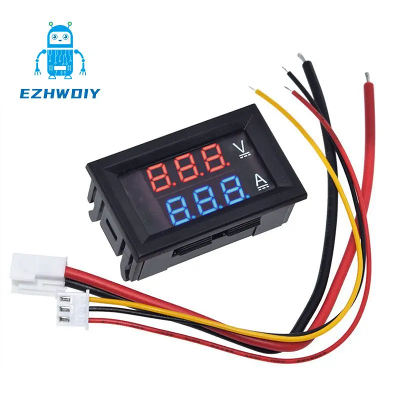 Цифровой вольтметр амперметр цифровой измеритель силы тока с двойным дисплеем