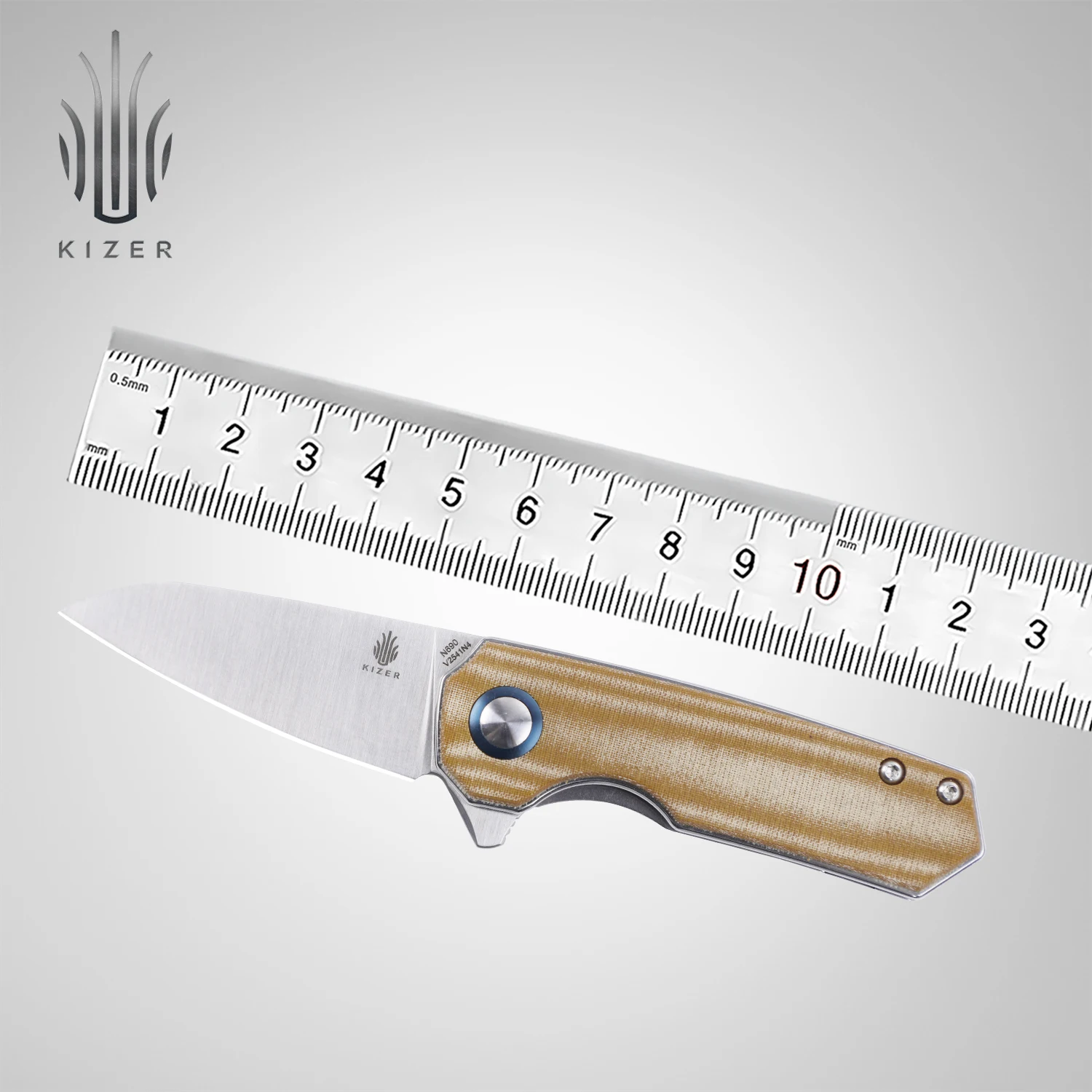 

Kizer Hunting Knife V2541N2/N4/N5 Lieb 2021 New Lightweight Mini EDC Knife Designed by Azo Outdoor Camping Tools