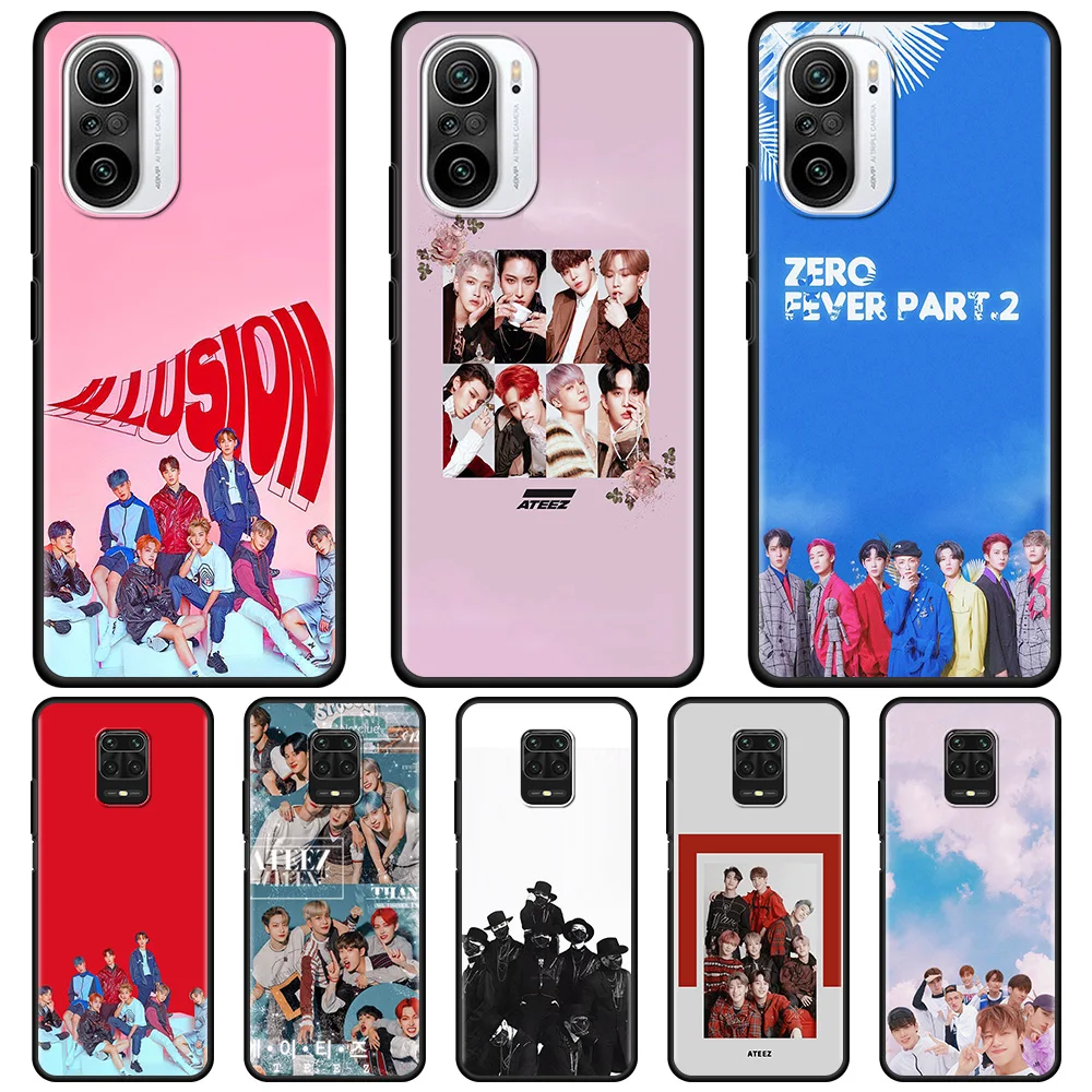 

Ateez Case For Xiaomi Redmi Note 9S 9 8 Pro 7 8T 10 Pro 9A 7A K40 8A 6A 9T 6 K30 4G 5G Back Phone Cover
