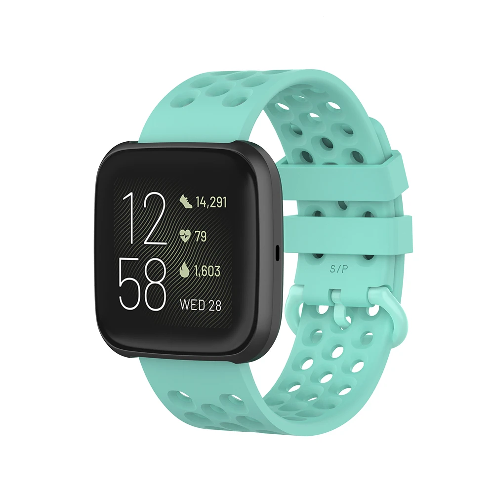Сменный ремешок для Fitbit Versa 2, мягкий силиконовый водонепроницаемый ремешок на запястье, спортивные аксессуары, ремешок для Fitbit Versa/Versa 2, ремешок