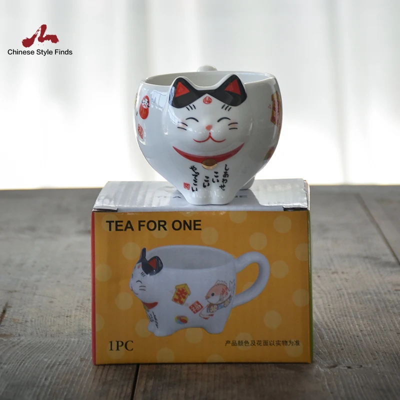 Чайный набор с красивой кошкой на удачу фарфоровый чайный креативные Манеки Неко