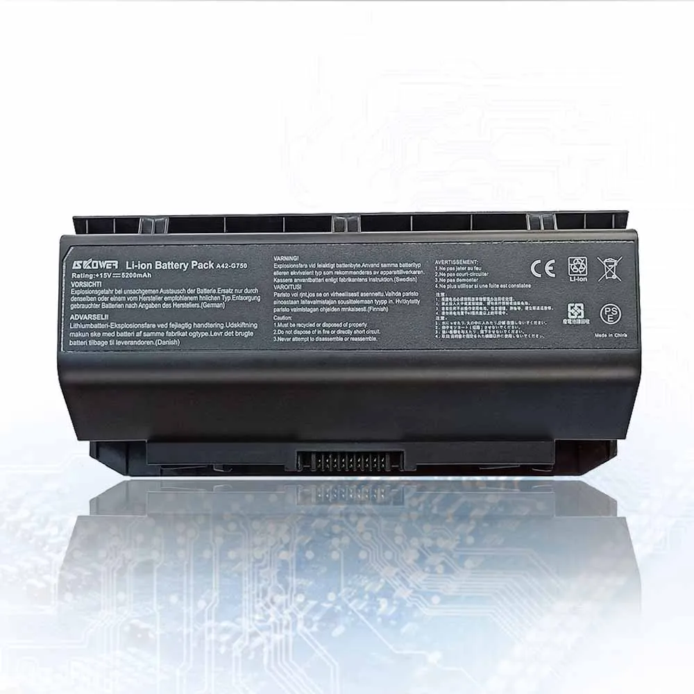 SKOWER A42 G750 ROG G750J G750JH G750JM G750JS Series 15V/5200mAh|Аккумуляторы для ноутбуков| |