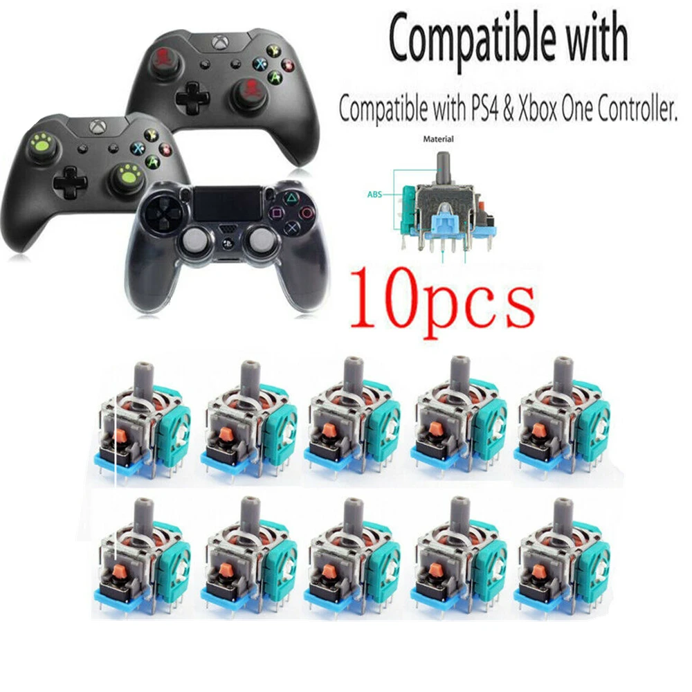 10Pcs Replacement Controller Joystick Axis Analog Sensor Module For Xbox One PS4 |