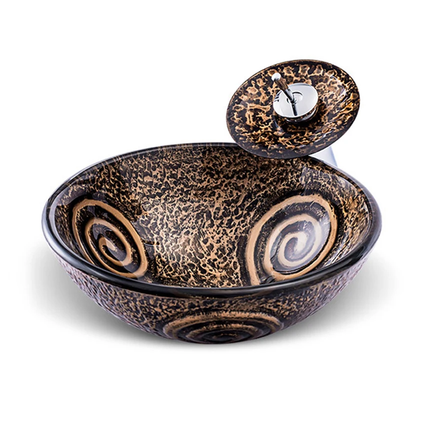 Умывальник из закаленного стекла для ванной комнаты с краном | Обустройство дома