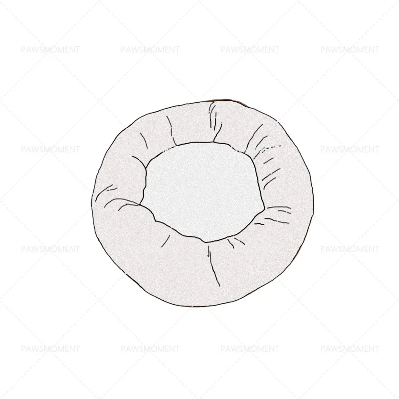 Кровать для маленьких собак круглая кровать щенков французского бульдога