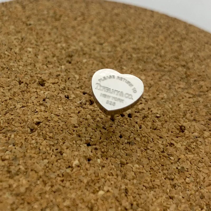 

Earring Womens Heart Rose Gold Stainless Steel Heart Stud Earrings Women Wholesale Gold Fashion Jewelry for Women Accessories