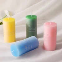 cylinder candle mold aromatherapy candle making handmade hexagon silicone wax mold