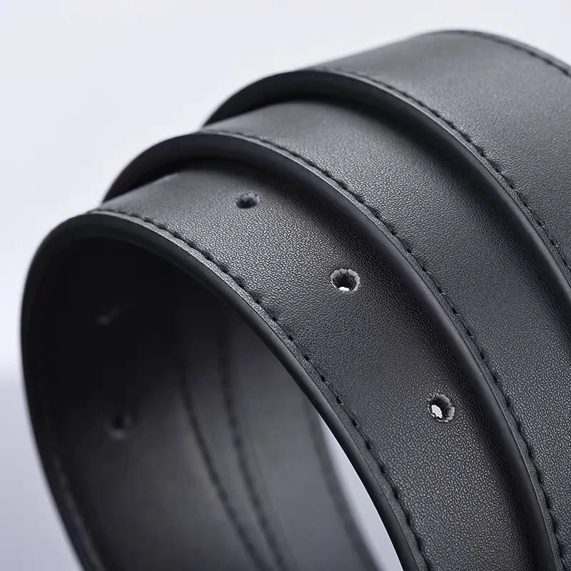Женский кожаный ремень в стиле ретро эксклюзивный черный широкий для джинсов