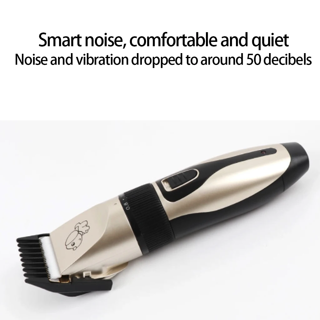 Перезаряжаемый низкий уровень шума триммер для волос домашних животных Машинка