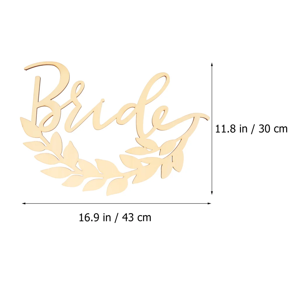 

1 Set Wedding Chair Back Pendants Wedding Wooden Label Wedding Hanging Ornament