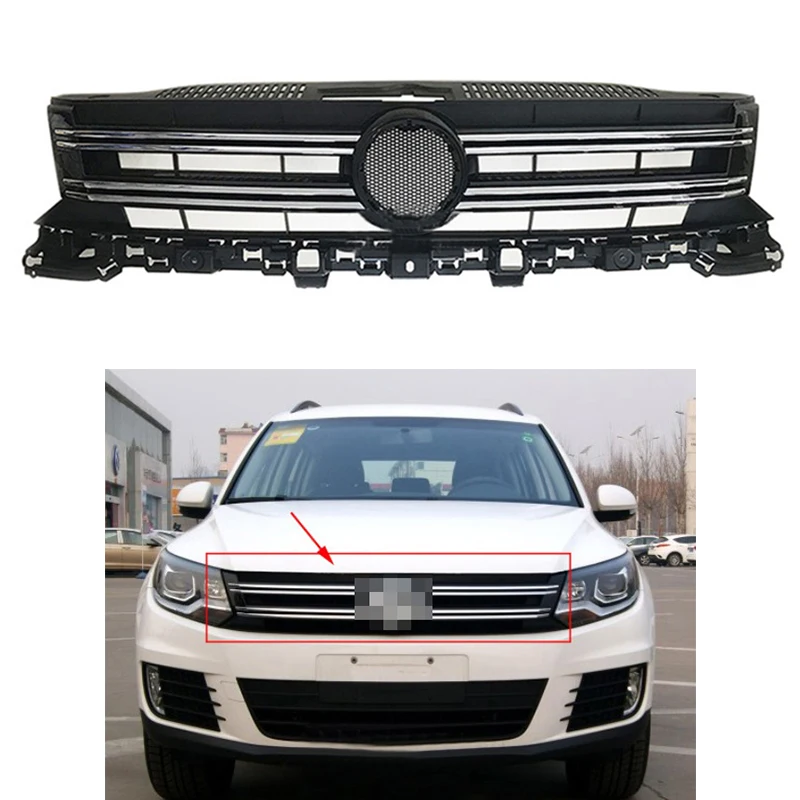 Автоматическая Замена переднего бампера Решетка радиатора для VW Tiguan 2013 2014 2015 2016