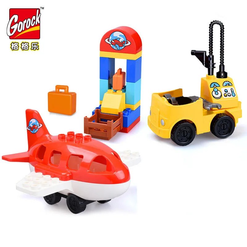 

Toys Big Size Building Blocks Farm Animal Set Assemble Bricks Toys For Children Gift Toys Intellectual Development Puzzle Game