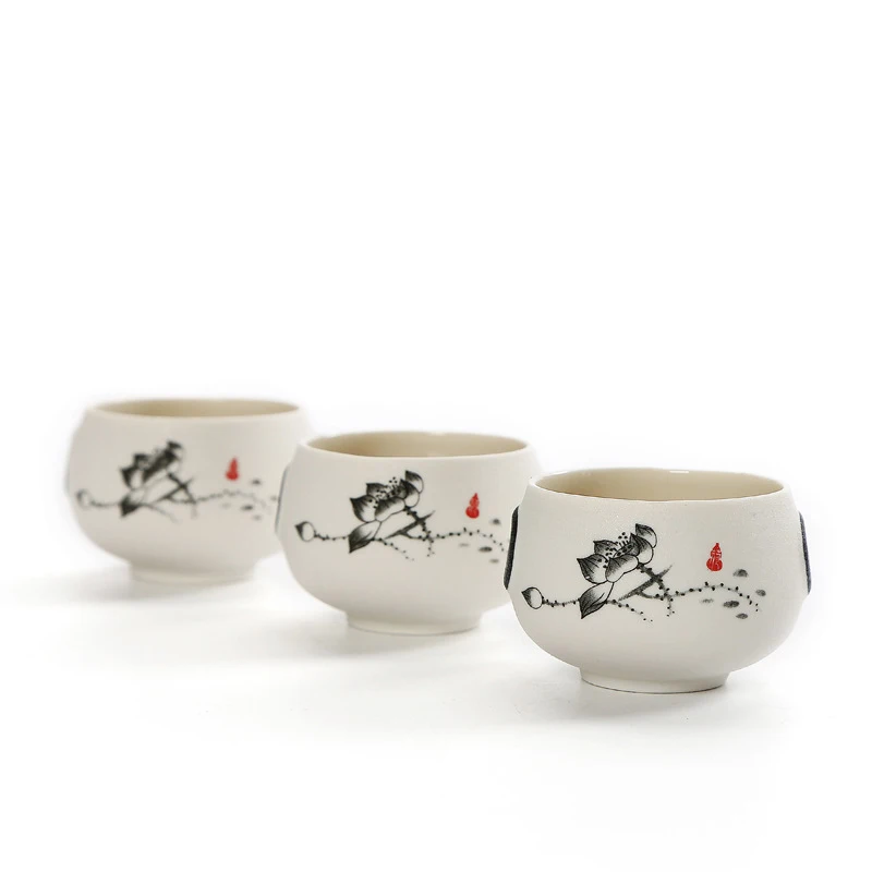 

1 teapot 6 cups tea set, cute and easy teapot kettle, chinese travel family home ceramic portable tea set, gaiwan coffee cup