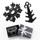 2 шт.компл. 18 в 1 Снежинка мульти инструмент гаечный ключ брелок для ключей Многофункциональный Открытый Поход открывалка для бутылок в форме гаечного ключа-и видеозаписывающее устройство