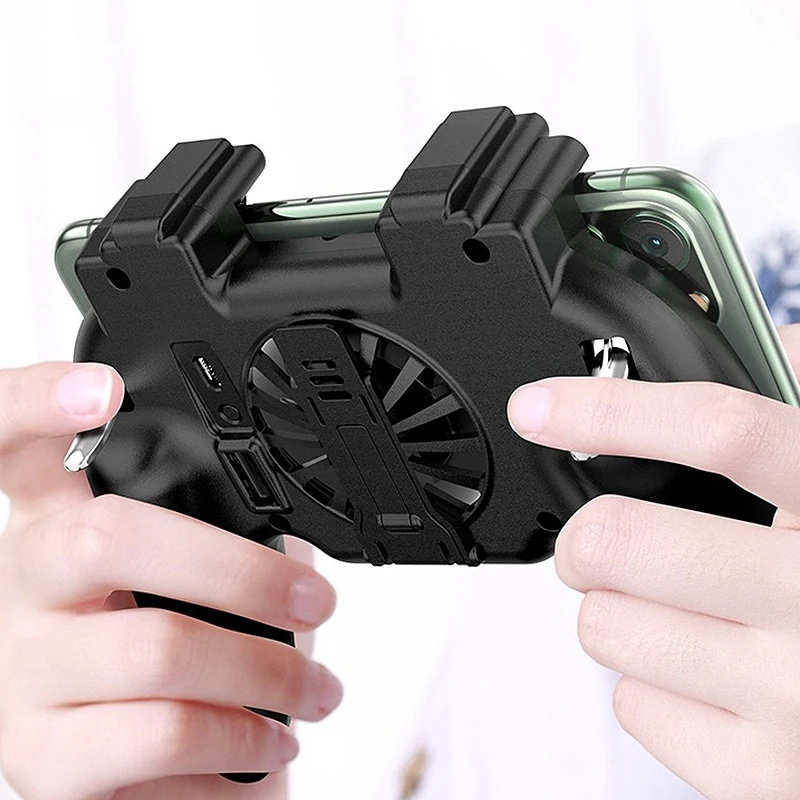 

H13 with Power Bank Fan Cooling Integrated Auxiliary Handshake Game Handle, Suitable for PUPG Game Plug-in Model
