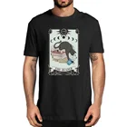 Футболка Мужскаяженская оверсайз из натурального хлопка, с принтом книги Таро