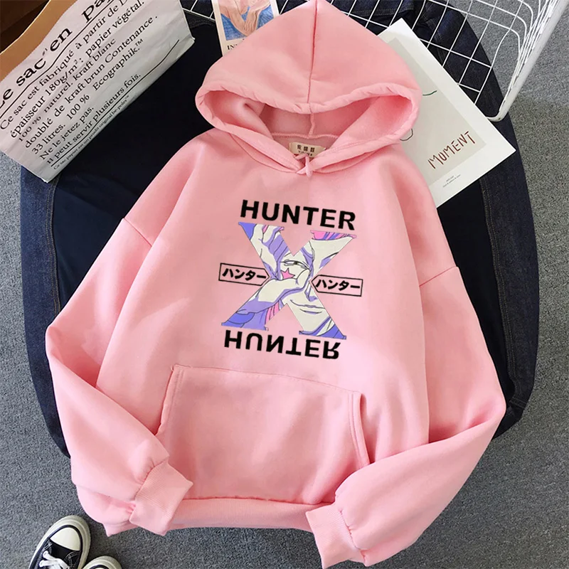 Кавайные толстовки Hunter X Свитшот Killua Zoldyck Аниме Манга черные Bluzy топы одежда |