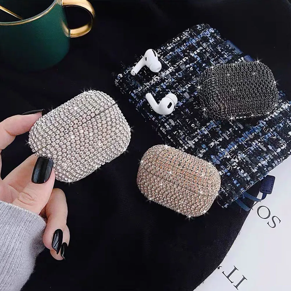 

Luxury Earphone Cases For Apple AirPods Pro 2 1 Cute Case For AirPod Air Pods Pro 2 3 Bling Diamond Hard Shell Protective Cover