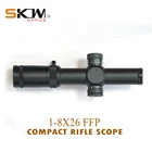 Монотрубный охотничий прицел SKWoptics 1-8x26, для прицела M4 AR15, 34 мм