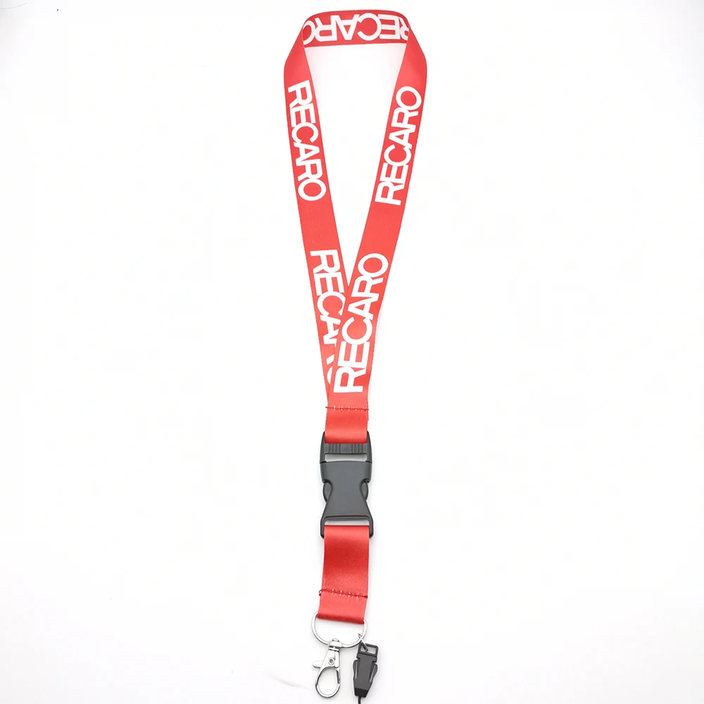 VEHICAR Auto Key Lanyard RECARO Neck Strap For ID Card Chain Mobile Phone USB Hanging Fashion Accessories |