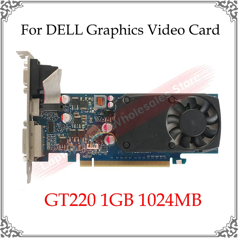 Оригинальная оригинальная GT220 1 Гб видеокарта для DELL дисплей GPU Замена